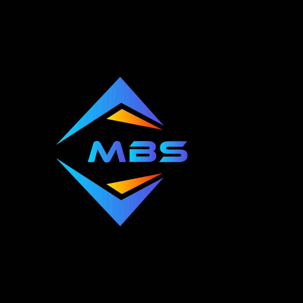 mbs abstract technologie logo ontwerp Aan zwart achtergrond. mbs creatief initialen brief logo concept.mbs abstract technologie logo ontwerp Aan zwart achtergrond. mbs creatief initialen brief logo concept. vector