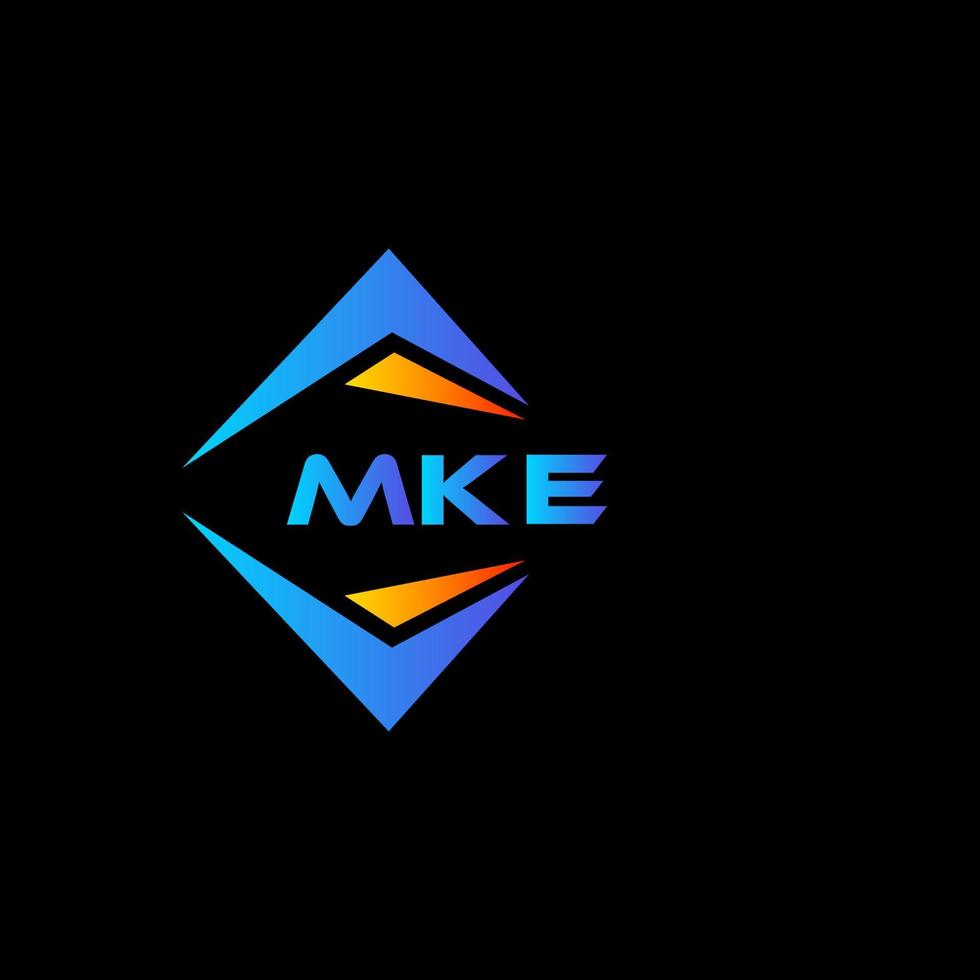 mke abstract technologie logo ontwerp Aan zwart achtergrond. mke creatief initialen brief logo concept. vector