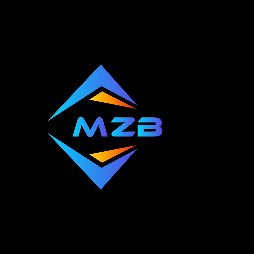 mzb abstract technologie logo ontwerp Aan zwart achtergrond. mzb creatief initialen brief logo concept.mzb abstract technologie logo ontwerp Aan zwart achtergrond. mzb creatief initialen brief logo concept. vector