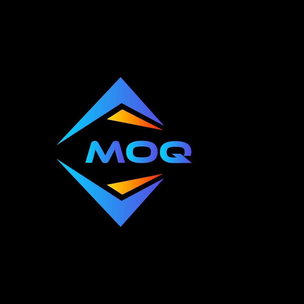 moq abstract technologie logo ontwerp Aan zwart achtergrond. moq creatief initialen brief logo concept. vector