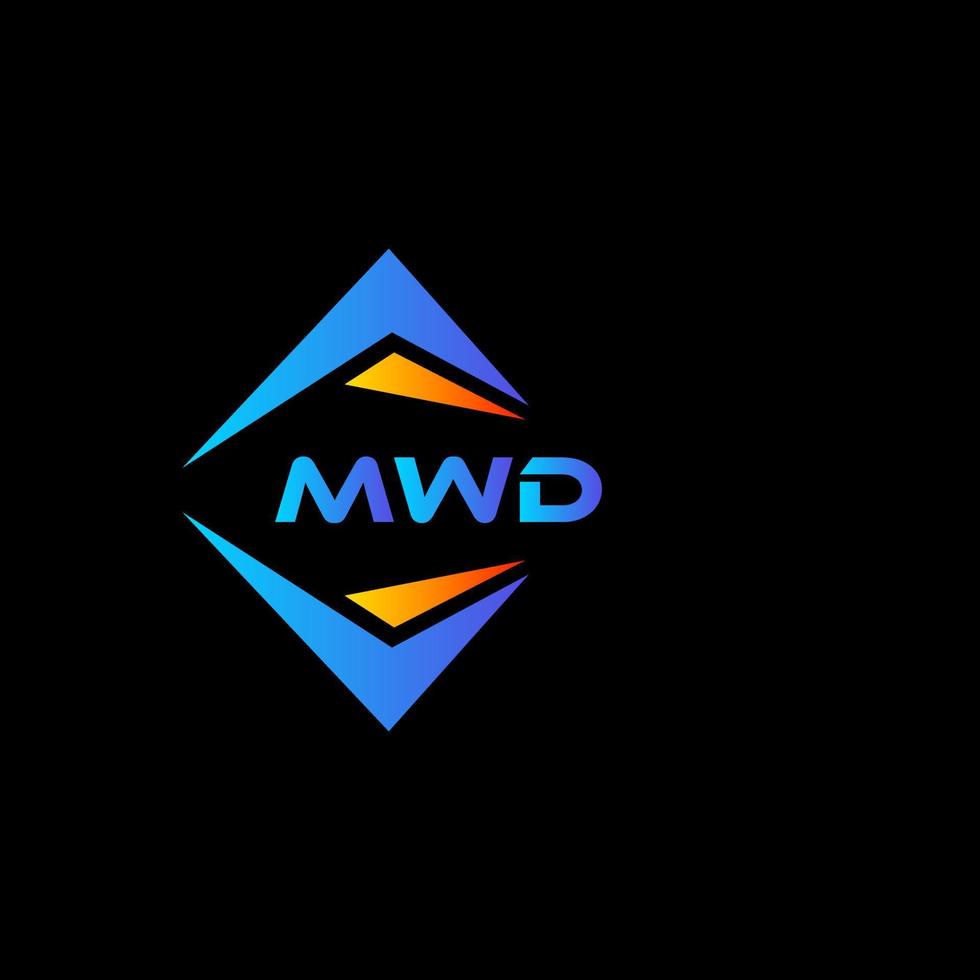 mwd abstract technologie logo ontwerp Aan zwart achtergrond. mwd creatief initialen brief logo concept. vector