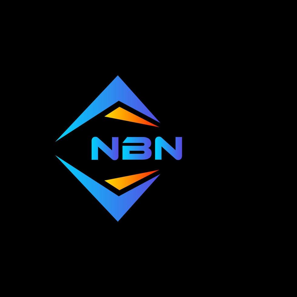nbn abstract technologie logo ontwerp Aan zwart achtergrond. nbn creatief initialen brief logo concept. vector