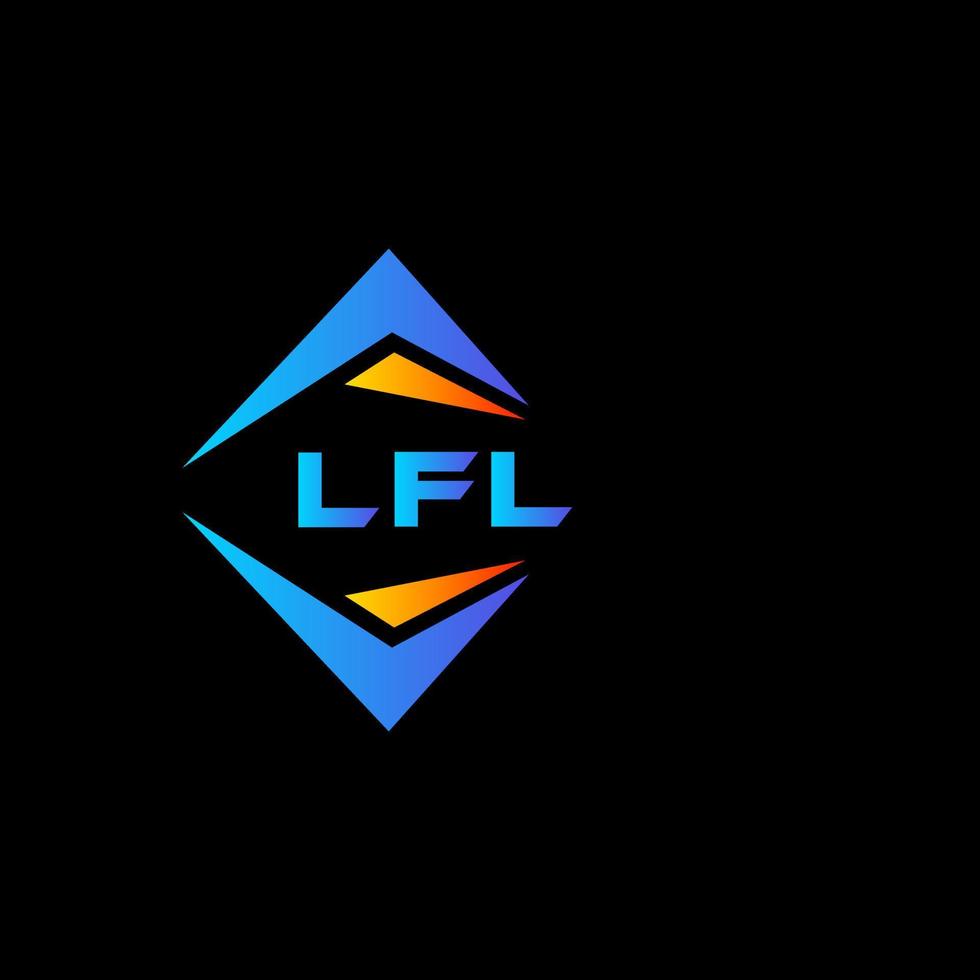 lfl abstract technologie logo ontwerp Aan zwart achtergrond. lfl creatief initialen brief logo concept. vector