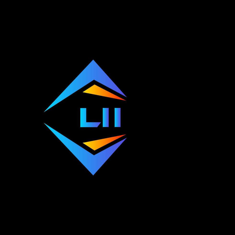 lii abstract technologie logo ontwerp Aan zwart achtergrond. lii creatief initialen brief logo concept. vector