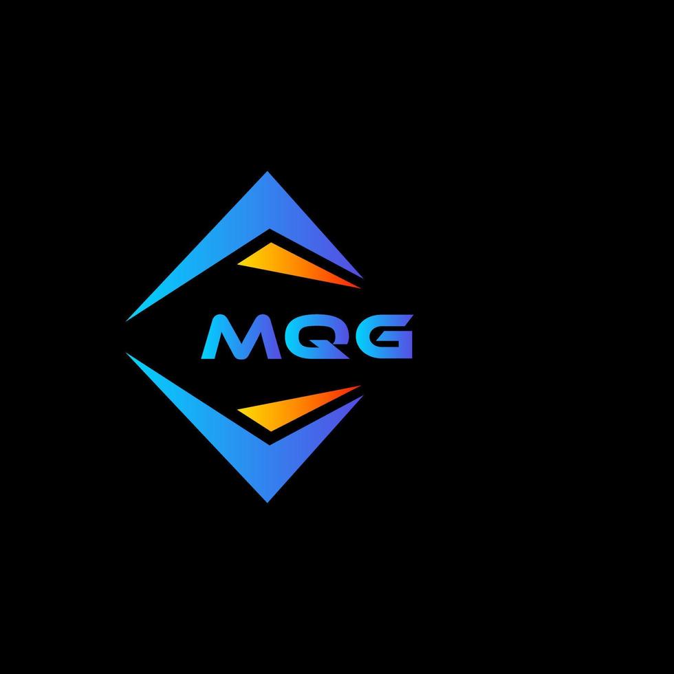 mqg abstract technologie logo ontwerp Aan zwart achtergrond. mqg creatief initialen brief logo concept. vector