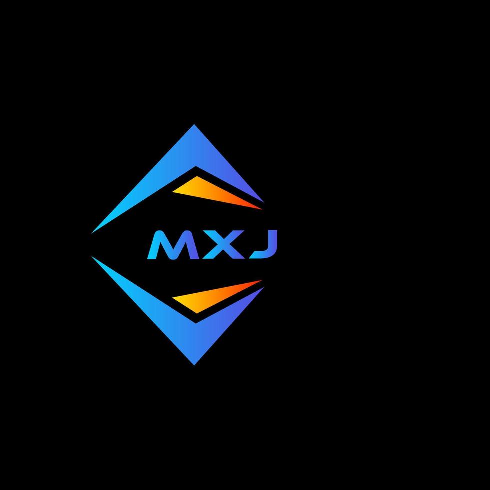 mxj abstract technologie logo ontwerp Aan zwart achtergrond. mxj creatief initialen brief logo concept. vector