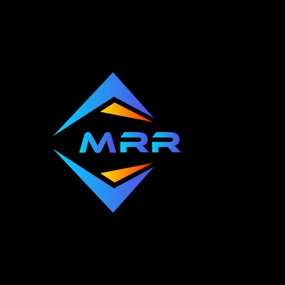 mrr abstract technologie logo ontwerp Aan zwart achtergrond. mrr creatief initialen brief logo concept. vector