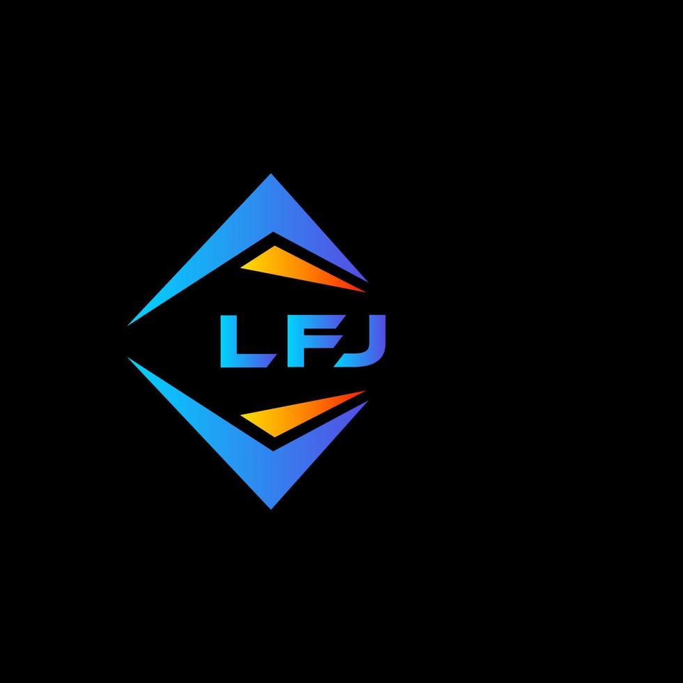 lfj abstract technologie logo ontwerp Aan zwart achtergrond. lfj creatief initialen brief logo concept. vector