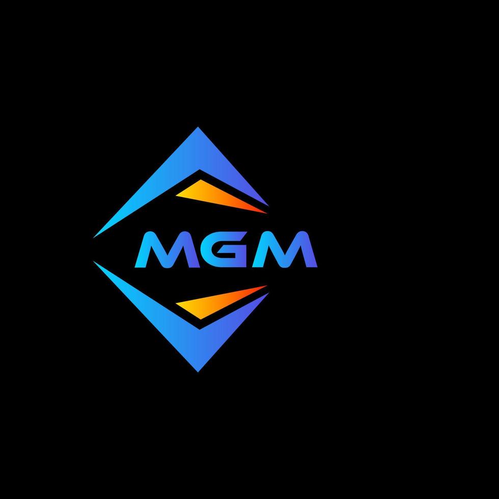 mgm abstract technologie logo ontwerp Aan zwart achtergrond. mgm creatief initialen brief logo concept. vector