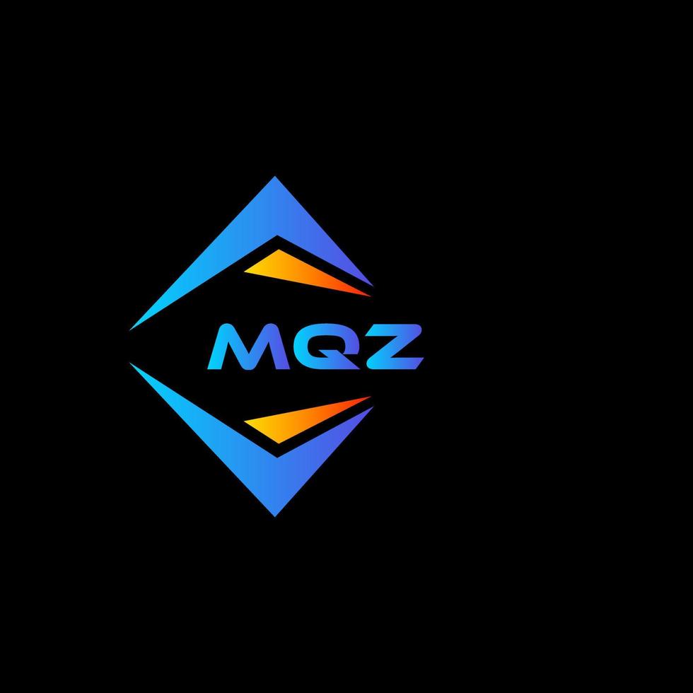 mqz abstract technologie logo ontwerp Aan zwart achtergrond. mqz creatief initialen brief logo concept. vector