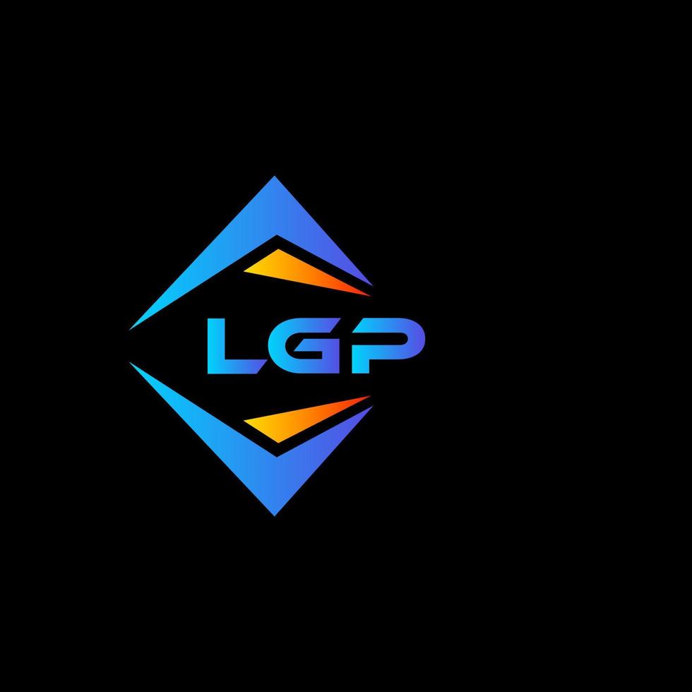 lgp abstract technologie logo ontwerp Aan zwart achtergrond. lgp creatief initialen brief logo concept. vector