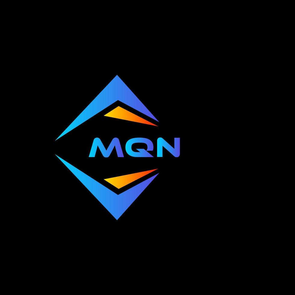 mqn abstract technologie logo ontwerp Aan zwart achtergrond. mqn creatief initialen brief logo concept. vector