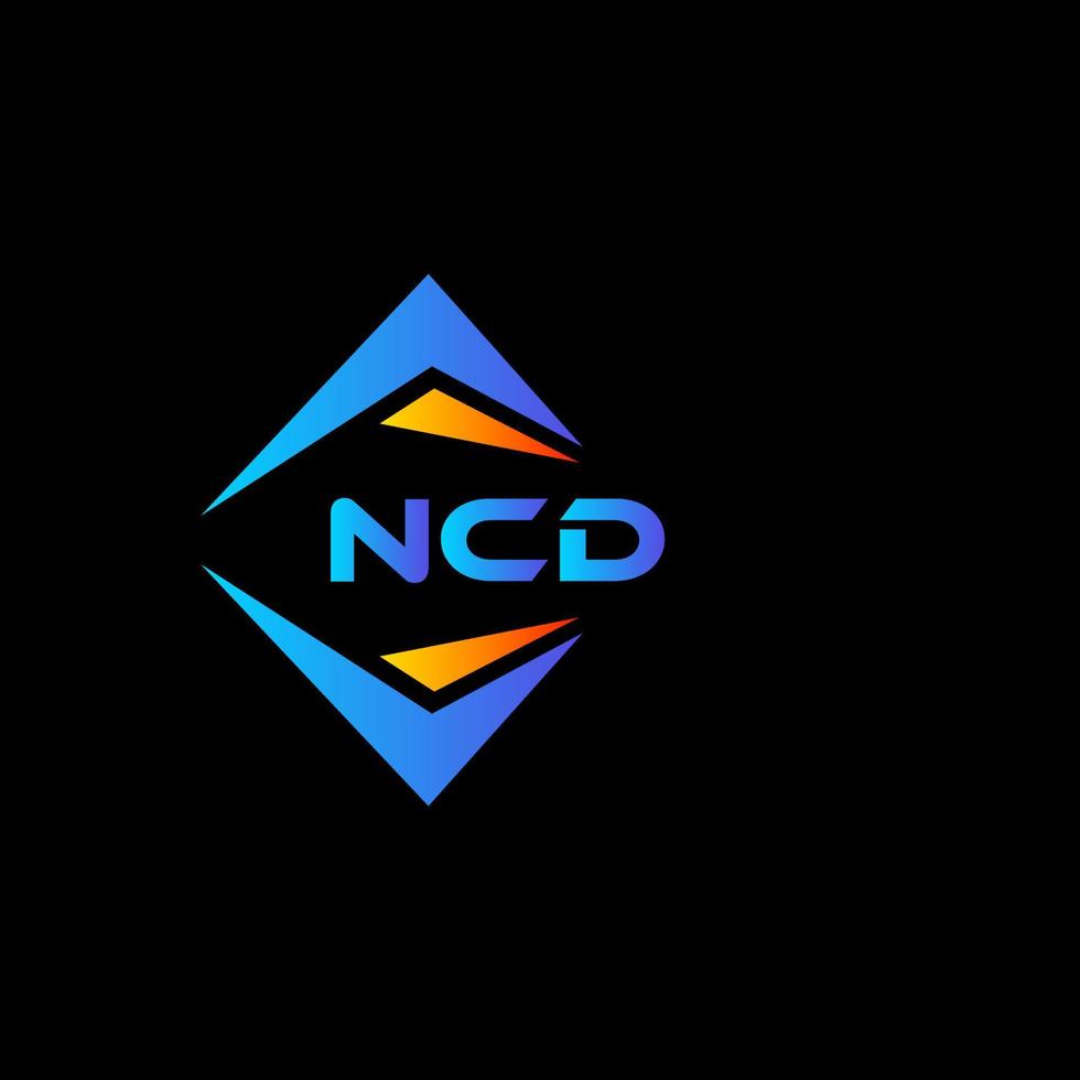 ncd abstract technologie logo ontwerp Aan zwart achtergrond. ncd creatief initialen brief logo concept. vector