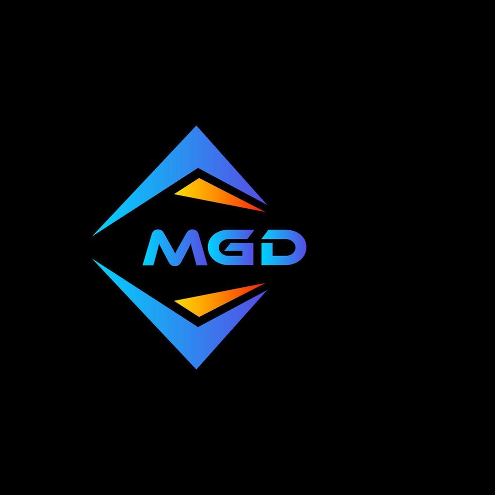 mgd abstract technologie logo ontwerp Aan zwart achtergrond. mgd creatief initialen brief logo concept. vector