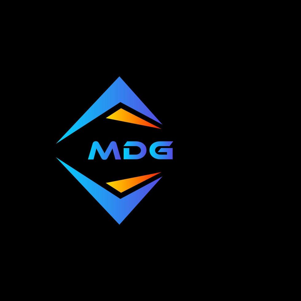 mdg abstract technologie logo ontwerp Aan zwart achtergrond. mdg creatief initialen brief logo concept. vector