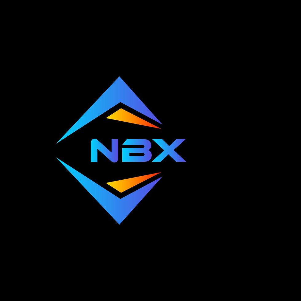 nbx abstract technologie logo ontwerp Aan zwart achtergrond. nbx creatief initialen brief logo concept. vector