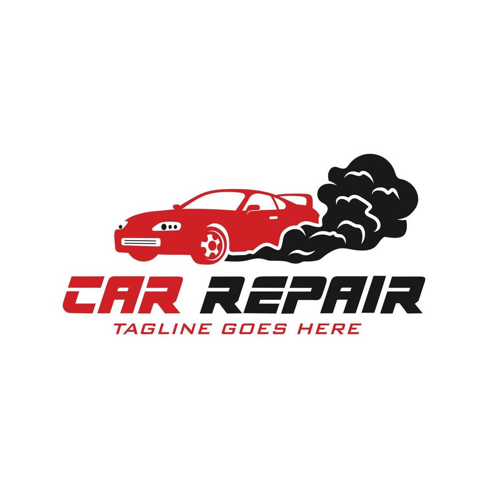 gebruikt auto reparatie illustratie logo ontwerp vector