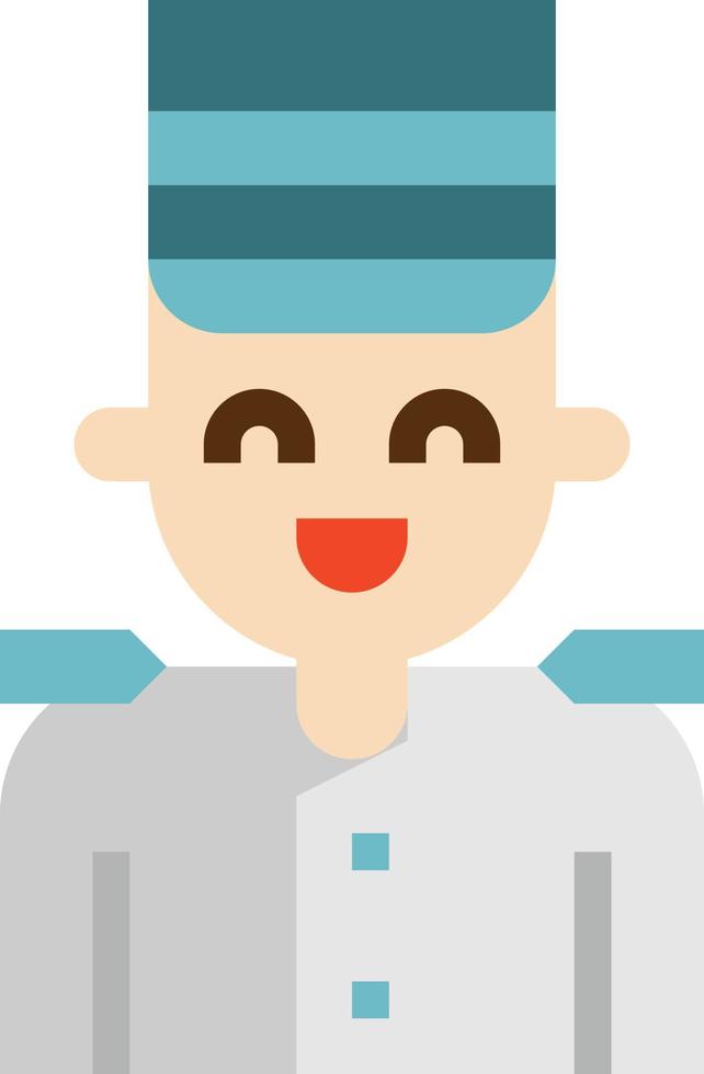 loopjongen avatar baan hotel - vlak icoon vector