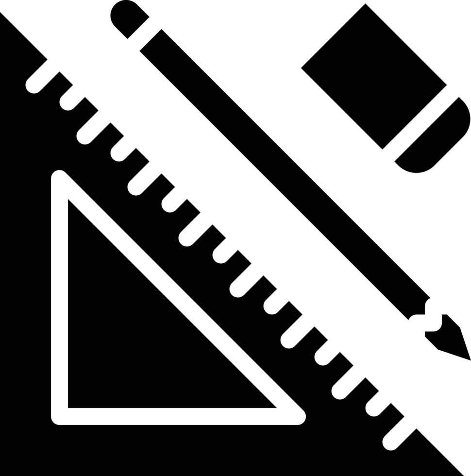 architectuur wiskunde tekening stationair - solide icoon vector