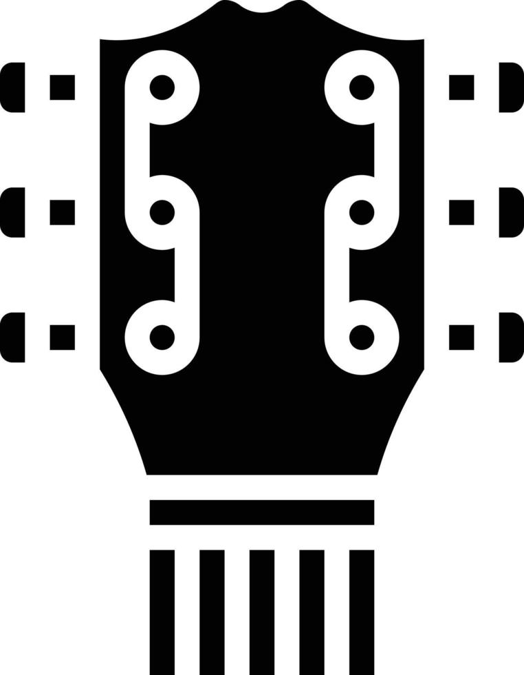 gitaar muziek- instrument afstemmen - solide icoon vector