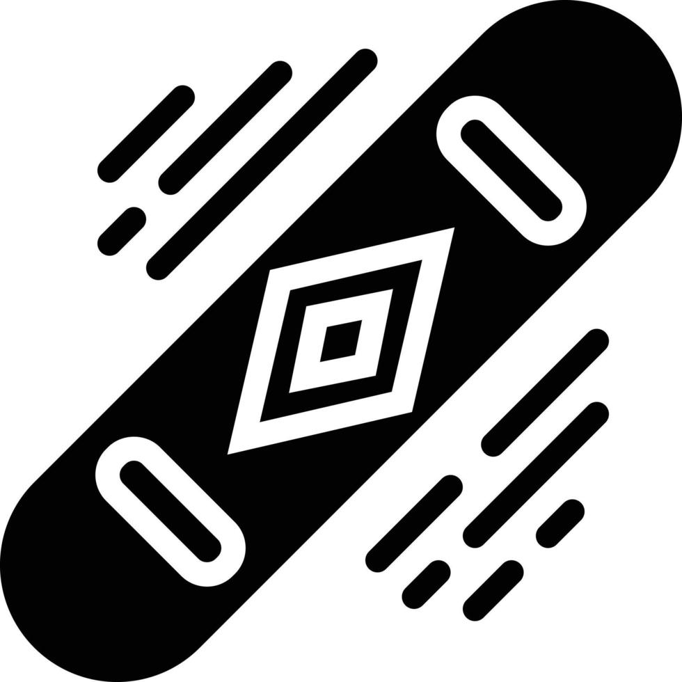 snowboarden bord ski sport - solide icoon vector