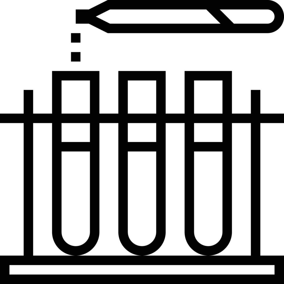 test laboratorium wetenschap medisch - schets icoon vector