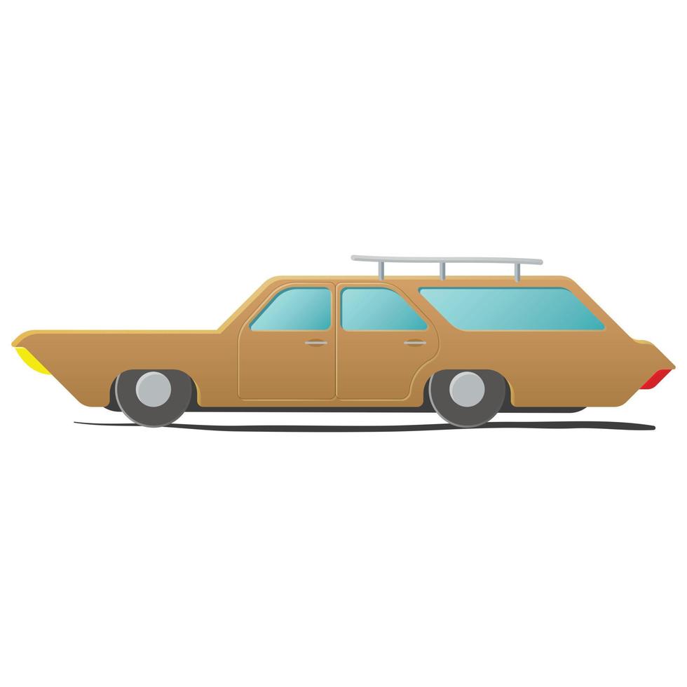 station wagon - tekenfilm auto vector