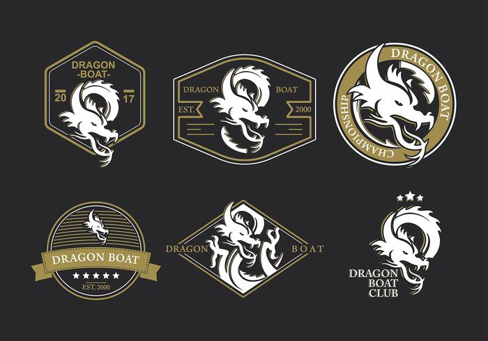 Dragon Boat Logo Festival Vector