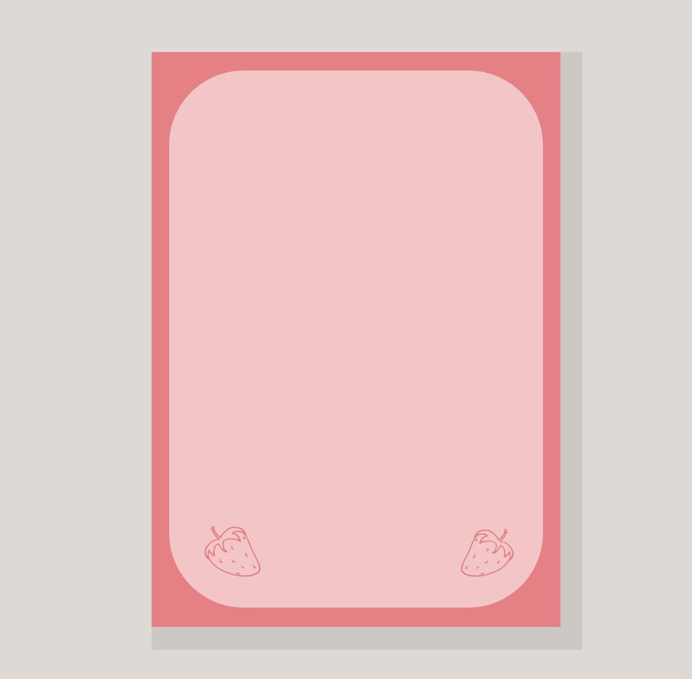 Pagina's voor notitieboekje kleurrijk schetsboek roze elementen liefde vector illustratie