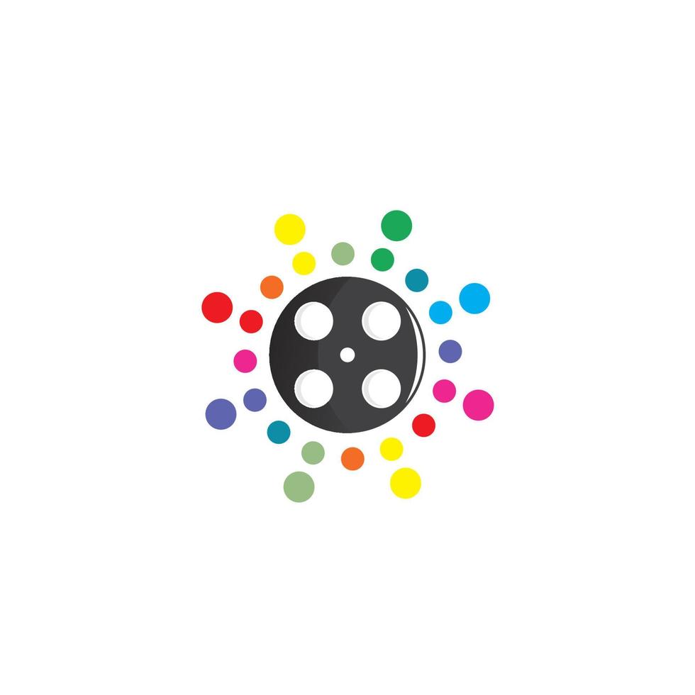 film bewerken logo sjabloon vector