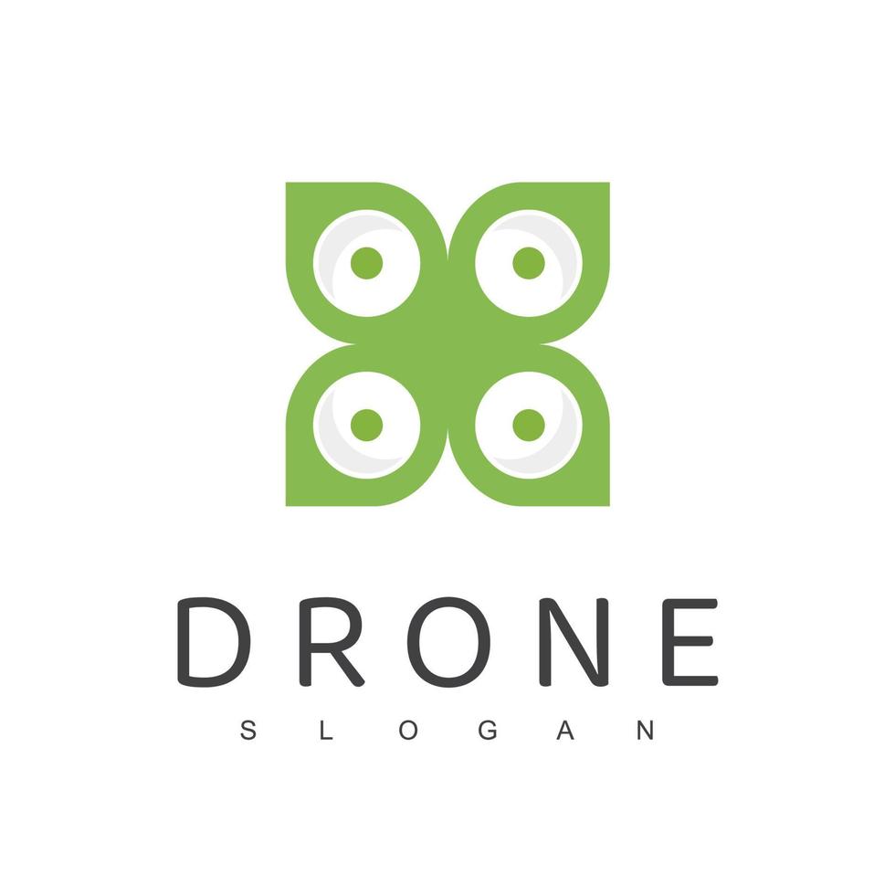 dar logo ontwerp sjabloon, landbouw drone, natuur antenne logo vector