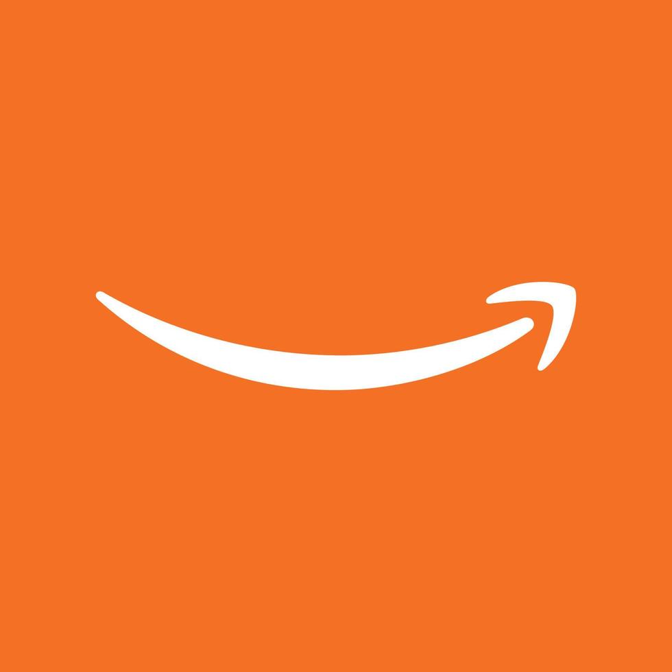 amazon glimlach logo Aan transparant achtergrond vector