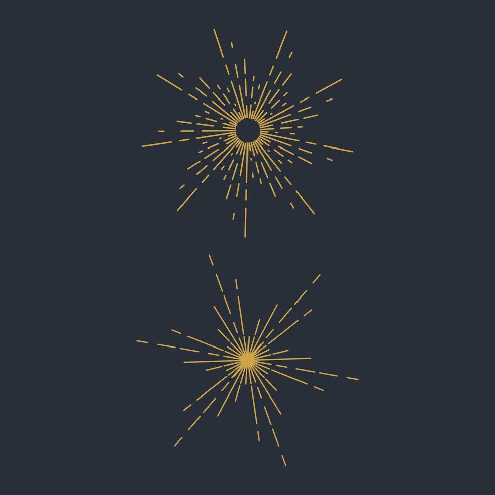 sunburst pictogramserie vector