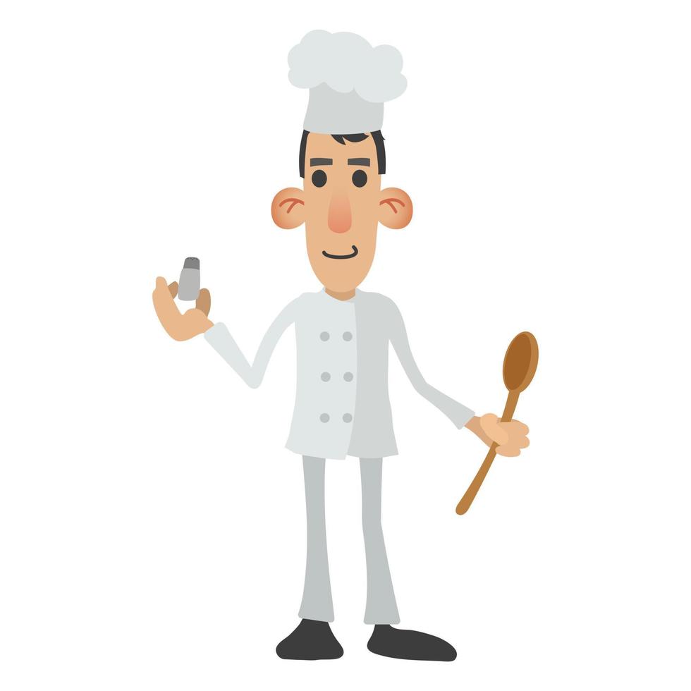 chef tekenfilm icoon vector