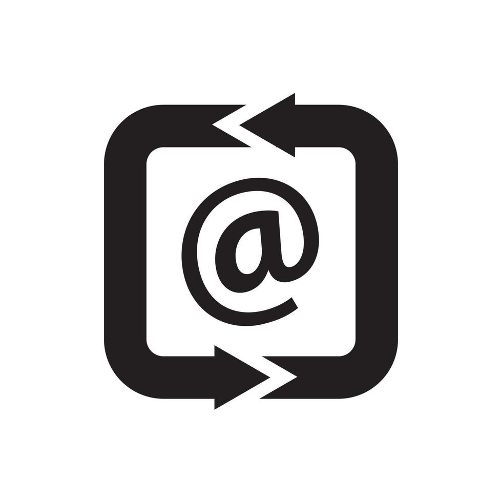 berichten e-mail icoon logo vector Aan een wit achtergrond in modern ontwerp stijl