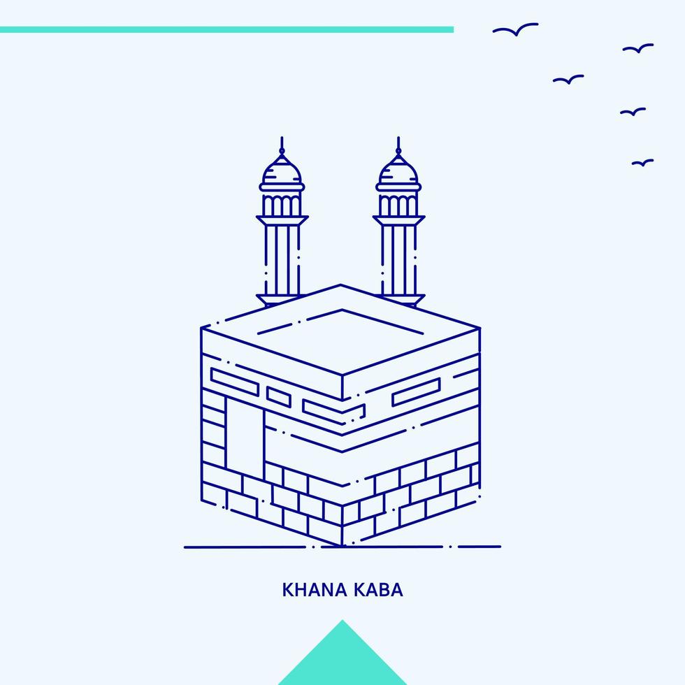 khana kaba horizon vector illustratie