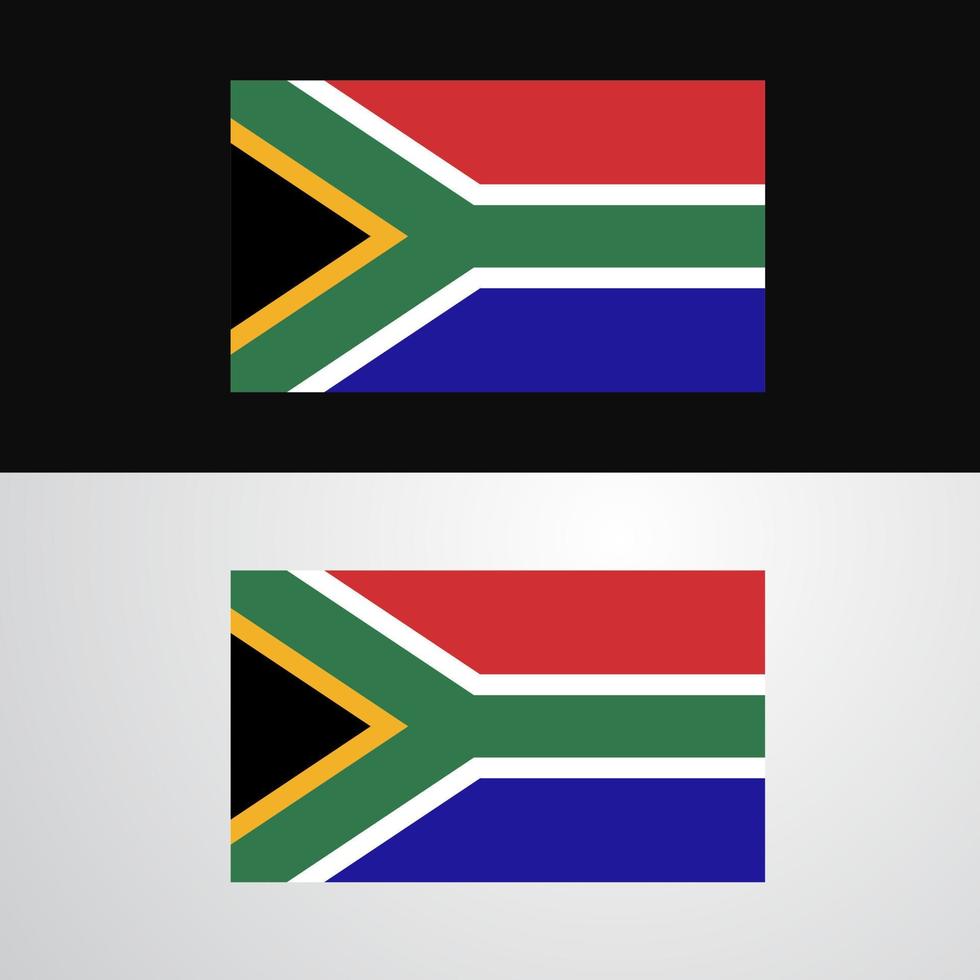 zuiden Afrika vlag banier ontwerp vector