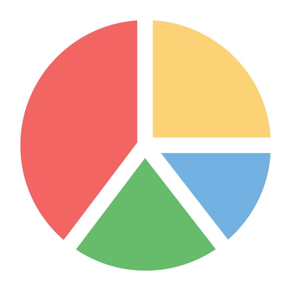 trendy cirkeldiagram vector