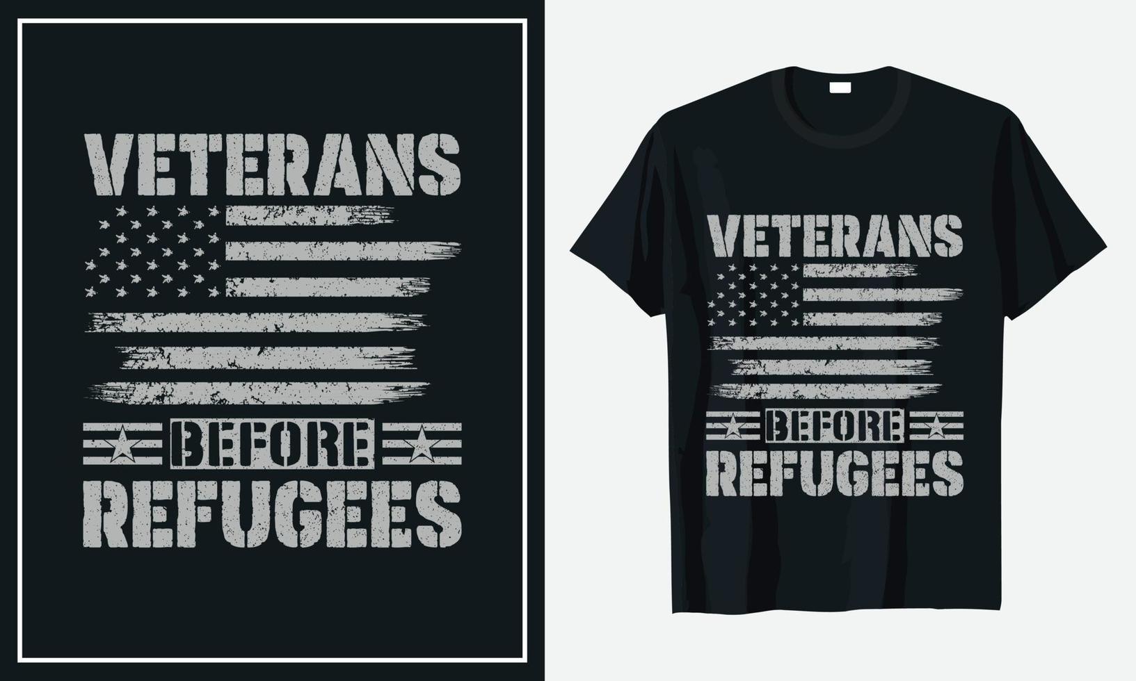 veteraan van het t-shirtontwerp van het leger van de Verenigde Staten vector