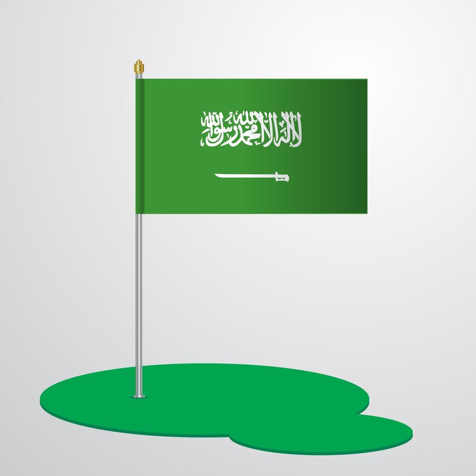 saudi Arabië vlag pool vector