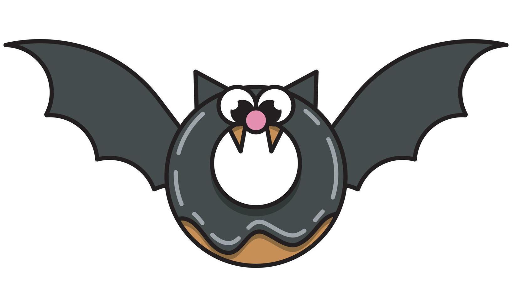 schattig knuppel donut vector logo