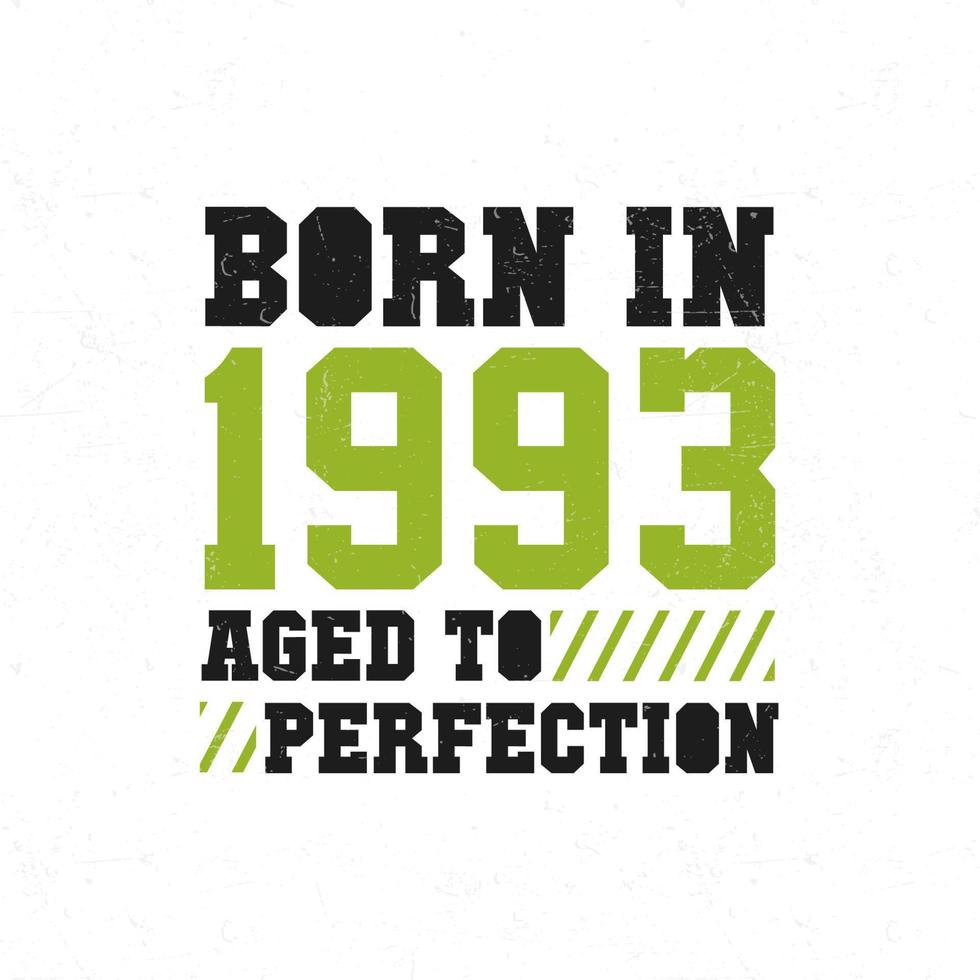 geboren in 1993. verjaardag viering voor die geboren in de jaar 1993 vector
