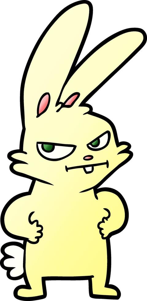 tekenfilm schattig konijn vector