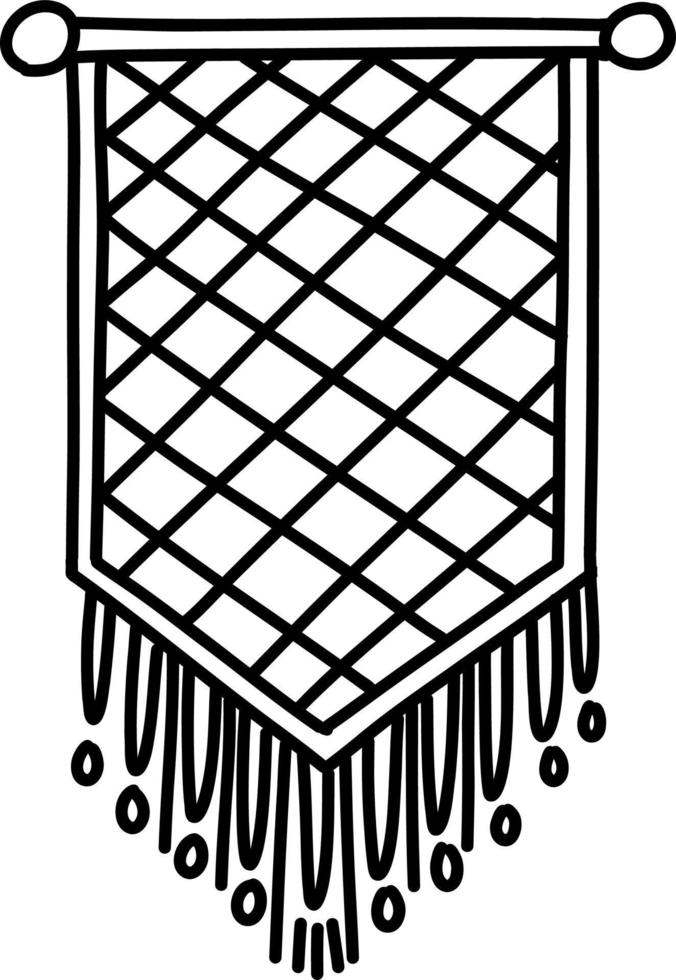 afbeelding van gemakkelijk macrame huis decoratie vector