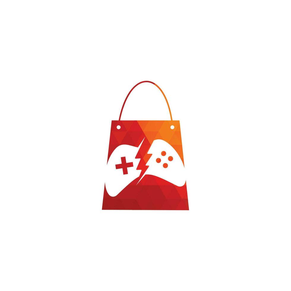 spel winkel logo sjabloon ontwerp vector. gaming op te slaan logo vector