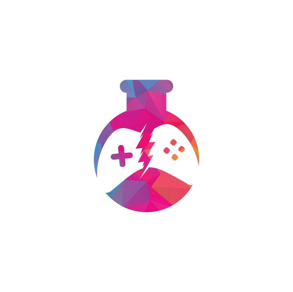 spel laboratorium logo ontwerp. spel logo ontwerpen concept. vector