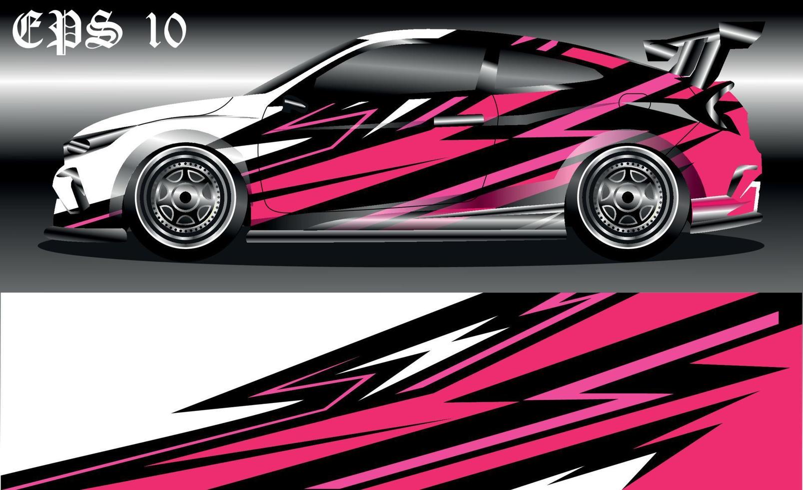 auto inpakken abstract racing grafisch achtergrond voor vinyl inpakken en stickers vector