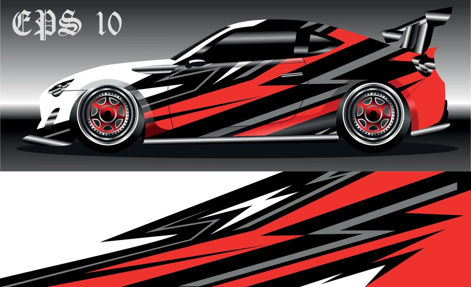 auto inpakken abstract racing grafisch achtergrond voor vinyl inpakken en stickers vector