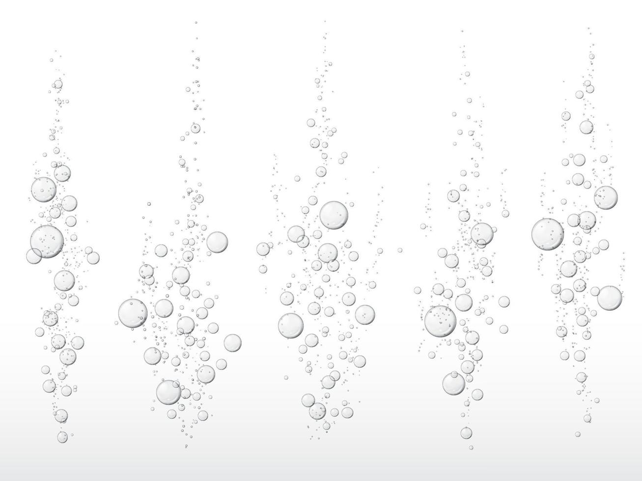 water bruisen, onderwater- lucht of zuurstof bubbels vector