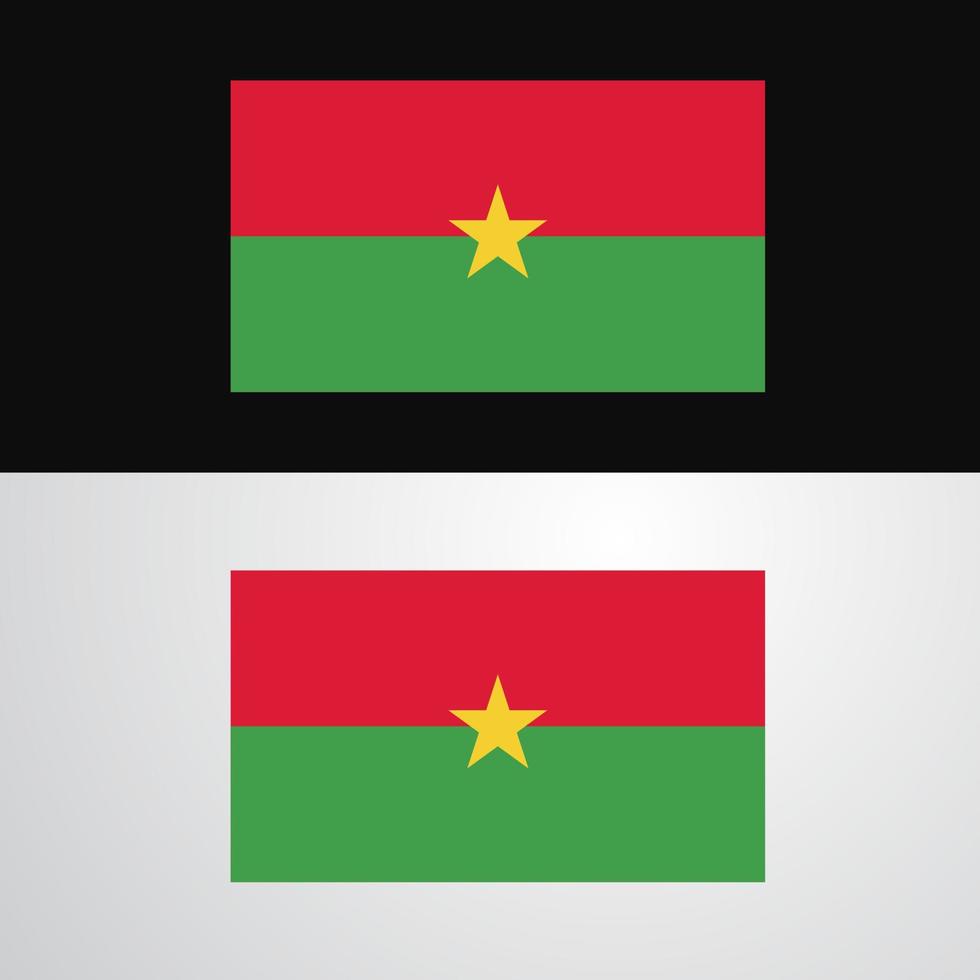 Burkina faso vlag banier ontwerp vector